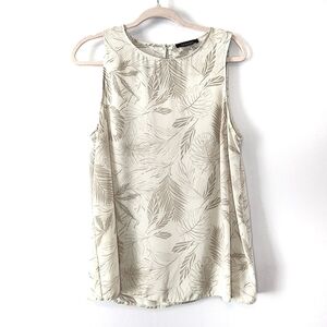 Primark 12 Palm Leaves Gray Sleeveless